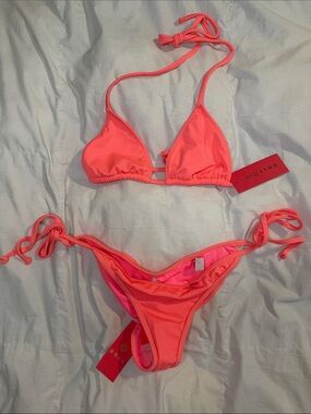 Doll Swimwear Laguna Bikini Set – Salmon – Size Small